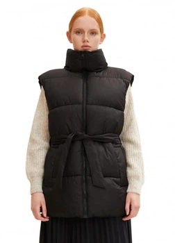 Теплый жилет женский Tom Tailor 195829 2XL Черный (2200005165041)