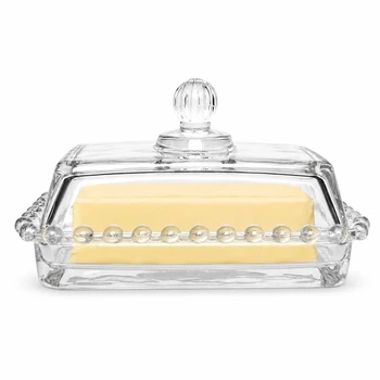Масленка стеклянная SNT Bauble прозрачная для сливочного масла