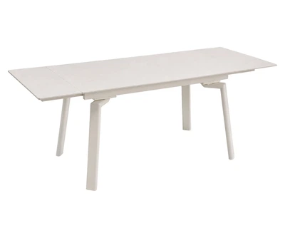 Стол раскладной ProDobro BELFORD CERAMIC 140(200)х80 см, керамика/металл, белый-кашемир