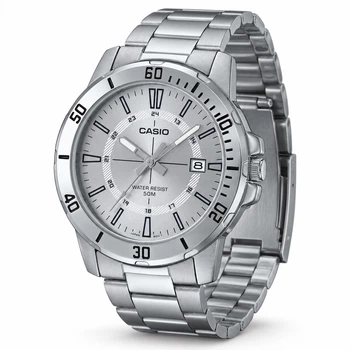 Мужские часы Casio MTP-VD01D-7C Серебристые ( AT1141-0586 )