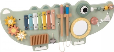 Drewniana tablica manipulacyjna Tooky Toy Krokodyl TP552 (6976831555566)
