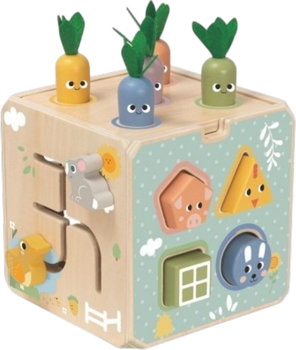 Drewniana kostka edukacyjna Tooky Toy Wiosenna 5 w 1 TP551 (6976831555573)