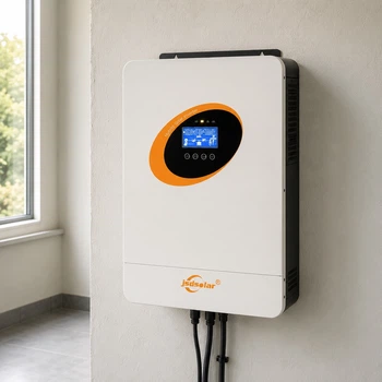Гибридный солнечный инвертор 4 кВт 24V JSDsolar J4000HC 4000Вт 24 В MPPT 100А с Wi-Fi и функцией ИБП чистая синусоида LED-дисплей для квартиры тихий для АКБ до 5 кВт пиковая мощность 8000 Вт