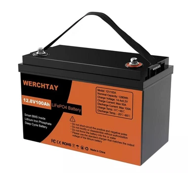 Акумулятор LiFePO4 12.8V 100Ah 1280Wh 100A Werchtay з BMS для ДБЖ та сонячних систем