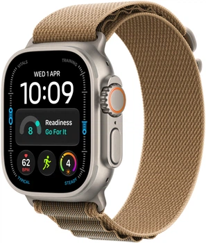 Смарт-часы Apple Watch Ultra 4 GPS + Cellular 49mm Natural Titanium Case with Desert Alpine Loop - L (MJAG4QI/A)