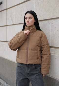 Женская демисезонная куртка стаф бежевая спортивный стиль Staff fro beige M (404391)