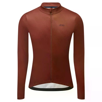 Велоджерси мужская с длинным рукавом dhb Blok Classic Long Sleeve бордовая L