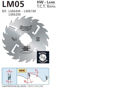 Диск пильный Freud LM05 300х3,4/2,2х30 Z=20+2+2 для многопильного станка
