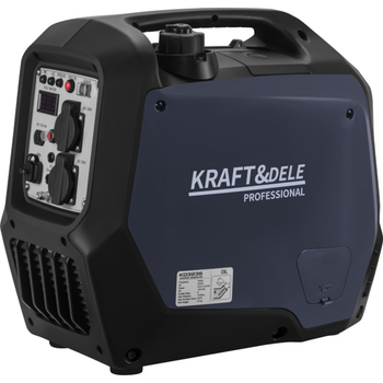 Генератор инверторный бензиновый Kraft&Dele KD3236 3.5/4 кВт бензогенератор компактный электрогенератор портативный с принудительным воздушным охлаждением для электроинструментов бытовых приборов электроники в доме гараже мастерской