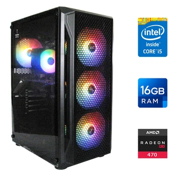 Комп'ютер 1stPlayer Firebase X5 - Intel Core i5-3470/ 16GB RAM/ RX470 8GB DDR5/ 256GB SSD/ 500GB HDD/ 500W б/в