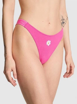 Трусики танга женские хлопковые Victoria's Secret 27012469 2XL Розовые (84463181277)