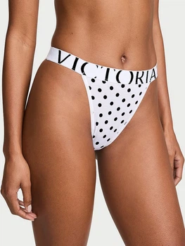 Трусики бразилиана женские хлопковые Victoria's Secret 27273463 S Белые (2854496852)