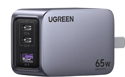 Зарядное устройство UGREEN 65Вт GaN многопортовое Type-C PD, для Apple/Huawei/Samsung