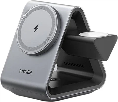 Зарядное устройство ANKER 3 в 1 беспроводное магнитное 25 Вт для iPhone 16 и 17 Pro Max, Apple Watch и AirPods