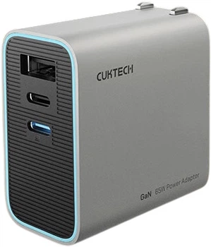 Зарядное устройство CUKTECH 65 Вт, GaN, многопортовое USB и Type-C, быстрая зарядка, для Apple, Xiaomi, Huawei, Samsung, MacBook и ноутбуков