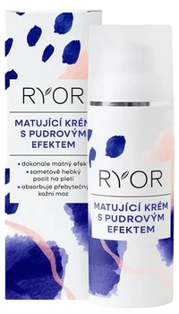 Krem do twarzy Ryor z efektem pudrowym matujący 50 ml (8594007972160)