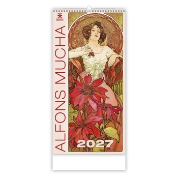 Календарь настенный Helma 2027 Alfons Mucha, 31,5x63 см (N251-27)