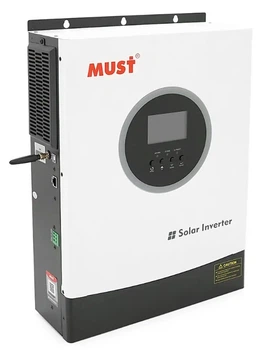 Гибридный инвертор MUST PV18-4024PREM, 4000 Вт, 24 В, ток заряда AC 60 А/PV 100А, 170–280 В, Wi-Fi