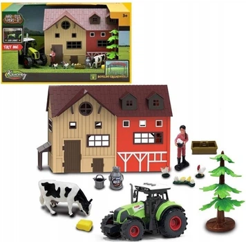 Zestaw do zabawy Madej Farma z traktorem 57 elementów 011010 (5903631477485)