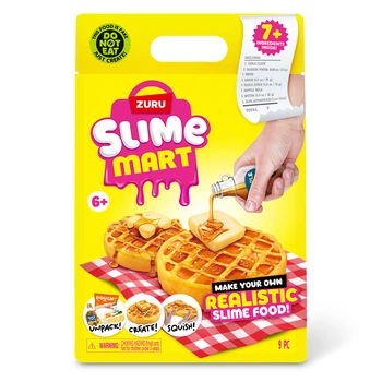 Набор для творчества Slime Mart Shopping Bag Бельгийские вафли детский антистресс с аксессуарами для лепки десертов 9 предметов