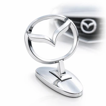 Емблема приціл на капот Mazda Хром сплав на скотчі (Завод)
