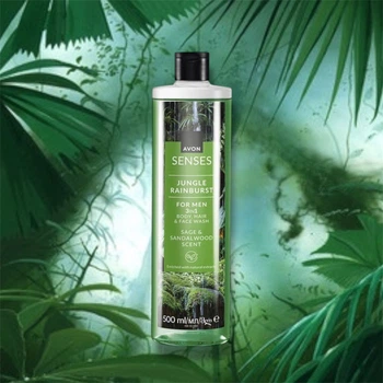 Шампунь-гель для душа для мужчин «тропические джунгли», 500 мл avon jungle