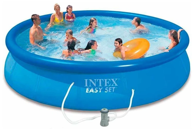 Семейный надувной бассейн 457*84 см 2006 л/ч. Intex 28158