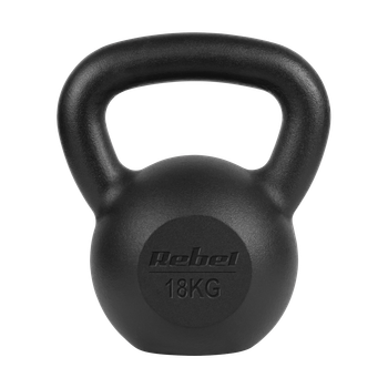 Гиря чавунна Rebel Active RBA-2323 18 кг із ергономічною ручкою