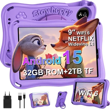 Детский планшет 9'' SUAAT S11 6+6/32Gb 8-ядер Android 15 Серый (102322045) - Уценка