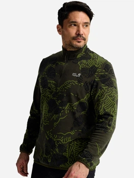 Толстовка флисовая на молнии мужская Jack Wolfskin Paw Era 100 Print Hz M A65984-T0676 S Темно-серая (4064886775915)