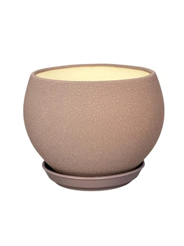 Керамический горшок для цветов Bowl Maxi шелк 4,1 л аметист (Г02012)