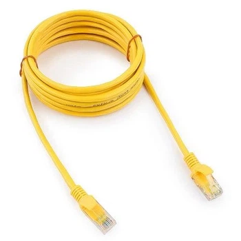 Патч-корд 3 м, UTP, Yellow, Cablexpert, Cat.5e, CCA, PVC (PP12-3M/Y)
