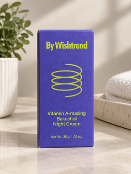 Нічний крем з ретиналем та бакучиолом by wishtrendvitamin a-mazing bakuchiol night cream 30 g