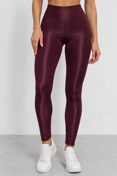 Лосины женские однотонные темно-сливовый 214R155-1 AGER S