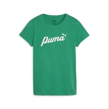 Футболка жіноча PUMA Puma ESS+ Script Tee 67931586 xs, зелений