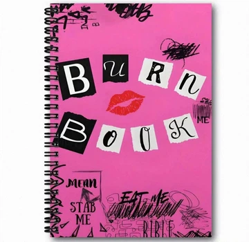 Рожевий блокнот на спіралі «Burn Book», Книга образ
