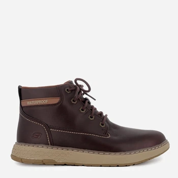 Мужские демисезонные ботинки с мембраной Skechers Garlan-Deno 205235/RDBR 48.5 (14 US) 32 см Коричневые (197976695405)
