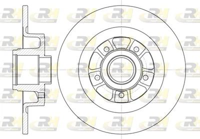 Диск гальмівний задній невентильований Renault Laguna II, Scenic II 01-10р Roadhouse 6613.00