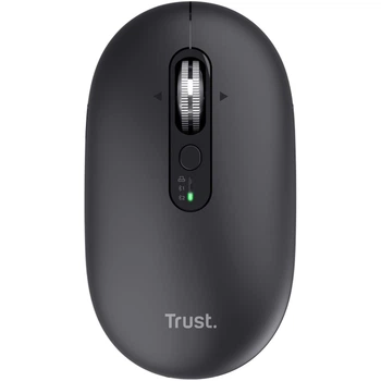 Мышь беспроводная Trust Seron Slim Multi-Wireless Hyperscroll, Dual Mode, 3200 dpi, Bluetooth, черная