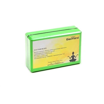 Блок для йоги Gemini GB002-300GR йога блок цегла для йоги Зелений
