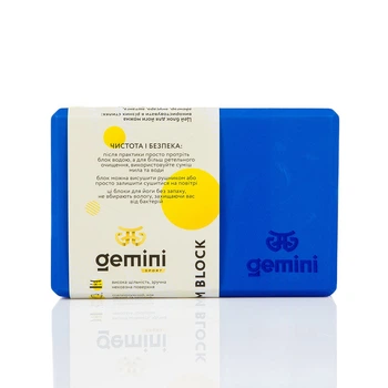 Блок для йоги Gemini Eva Pro Синій Blue GBK-1001 цегла для йогі