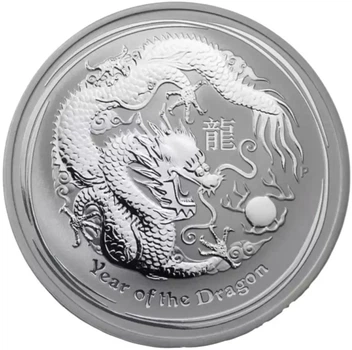Колекційна срібна монета «Lunar II – Рік Дракона» 31,1 г 2012 рік