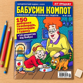 Кросворди Бабусин Компот рос. мовою №06/2026