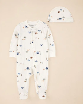 Чоловічок на хлопчика Carter's 61-69 cм молочний