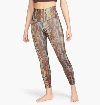 Лосины женские Nike Yoga Dri Fit 7/8 Tight Nv+ Women's Tights L Коричневый DX1561-227