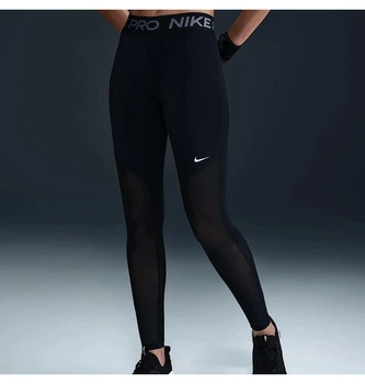 Лосины женские Nike Np Df Mr Tight Gg Mesh Black S Черный HJ1163-010