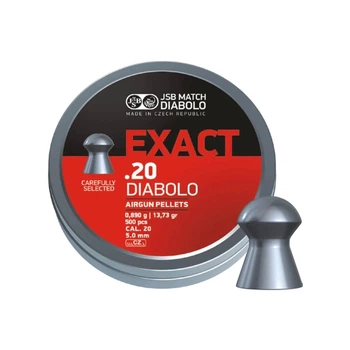 Пульки JSB Diabolo Exact 5,1 мм 0.89 г (500 шт/уп) (546220-500)