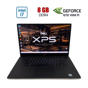 Ігровий ноутбук Dell XPS 9570 / 15.6" (3840x2160) IPS / Intel Core i7-8750H (6 (12) ядер по 2.2 - 4.1 GHz) / 8 GB DDR4 / 256 GB SSD / nVidia GeForce GTX 1050 Ti Max-Q, 4 GB GDDR5, 128-bit / WebCam б/в