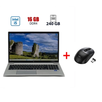 Ноутбук Б-класс HP EliteBook 850 G8 / 15.6" (1920x1080) IPS / Intel Core i5-1145G7 (4 (8) ядер по 2.6 - 4.4 GHz) / 16 GB DDR4 / 240 GB SSD / Intel Iris Xe Graphics / WebCam б/у + Подарок Беспроводная мышь HOCO GM28