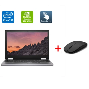 Мобильная рабочая станция Б-класс Dell Precision 7540 / 15.6" (1920x1080) IPS Touch / Intel Core i7-9850H (6 (12) ядер по 2.6 - 4.6 GHz) / 16 GB DDR4 / 512 GB SSD / nVidia Quadro RTX 4000, 8 GB GDDR6, 256-bit / HDMI / WebCam / Fingerprint б/у + Подарок